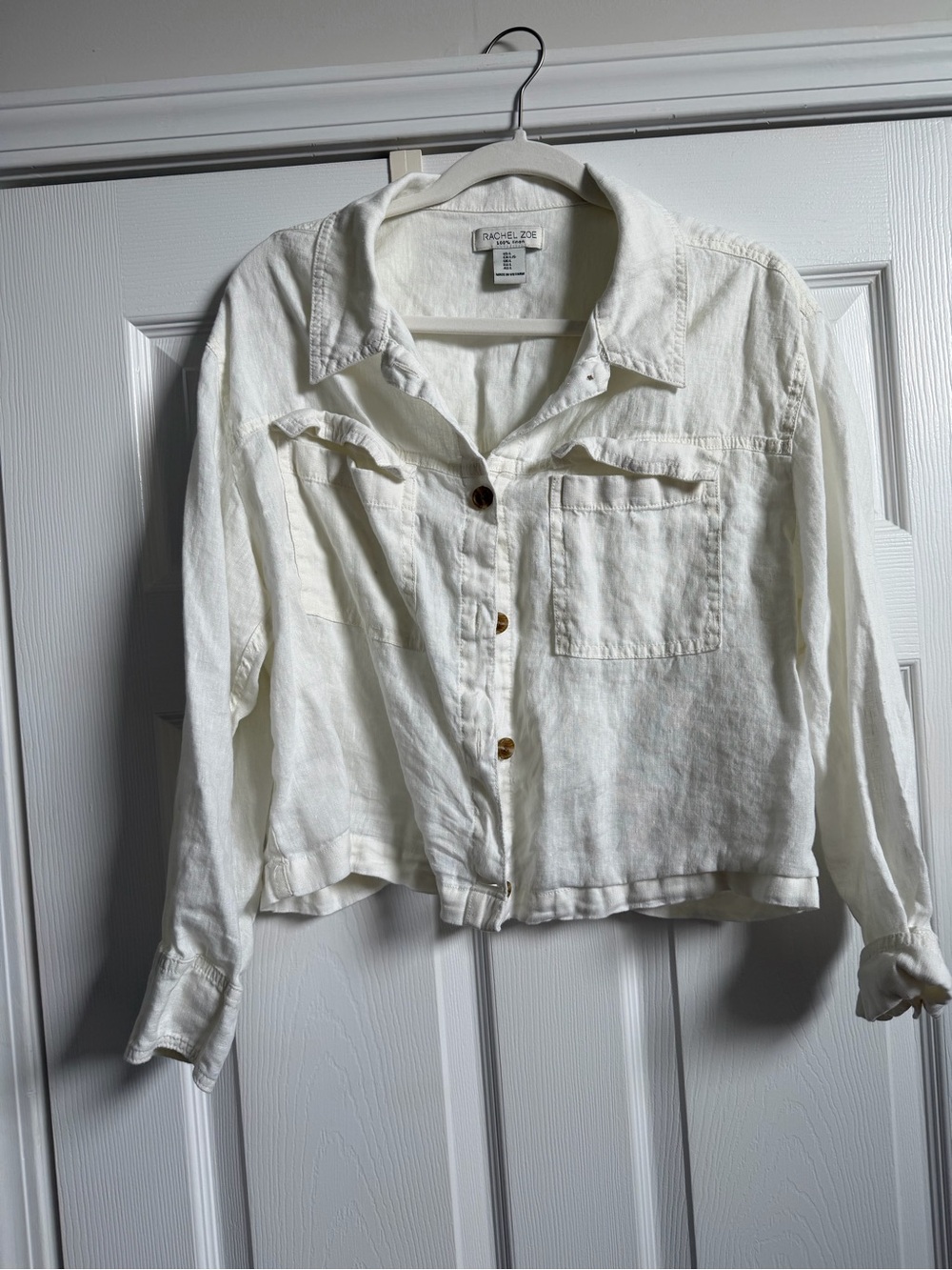 Crop Lightweight Button down Jacket